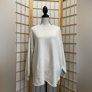 Aerie Cream Oversized Sweater Women’s XS